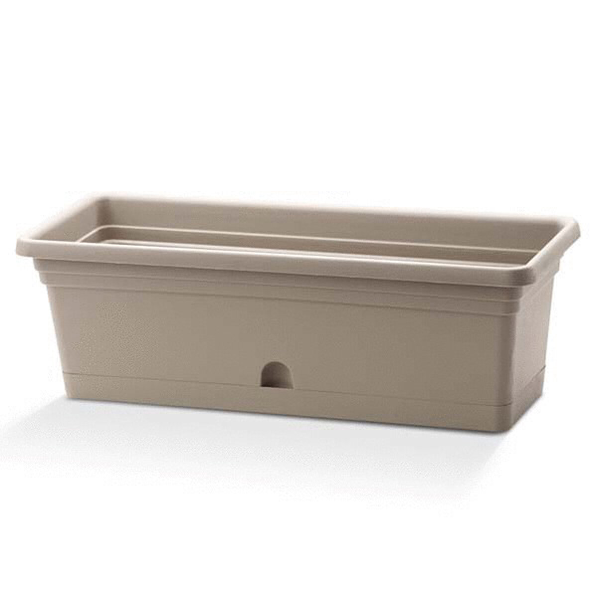 Emma Rectangular 24"X8" Planter Cappuccino