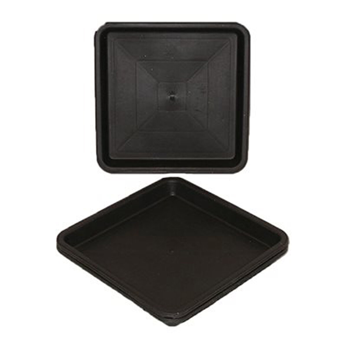 Square Saucer 8"-Black