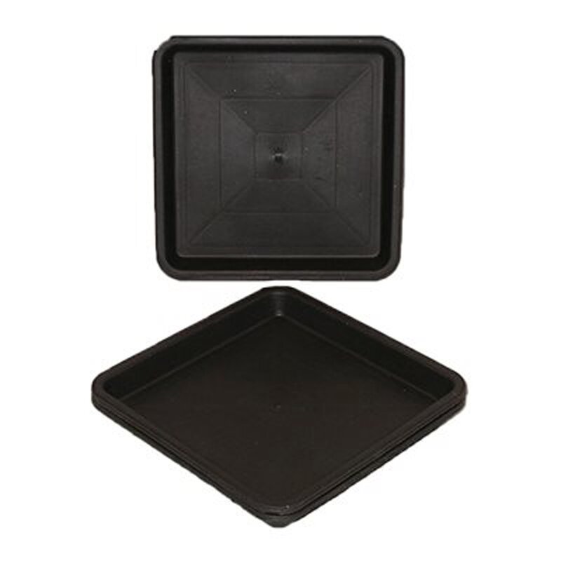 Square Saucer 8"-Black