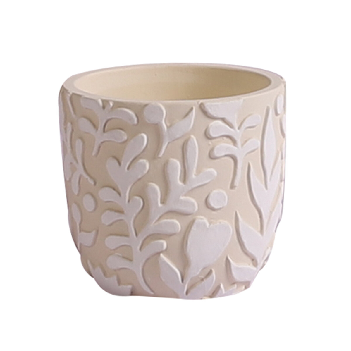Eternity Leaf Cement Planter 11x11x10 cm