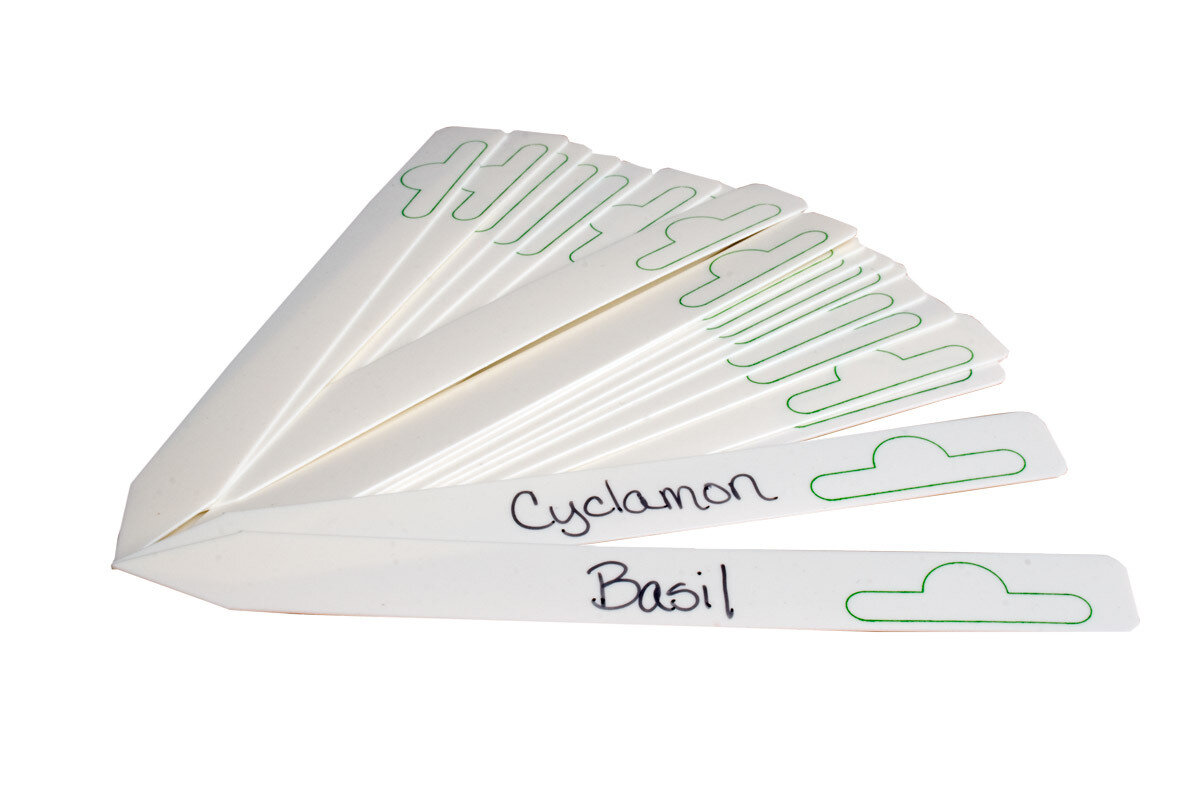 Plant Stake Labels White 6"x5/8" (pack of 50)