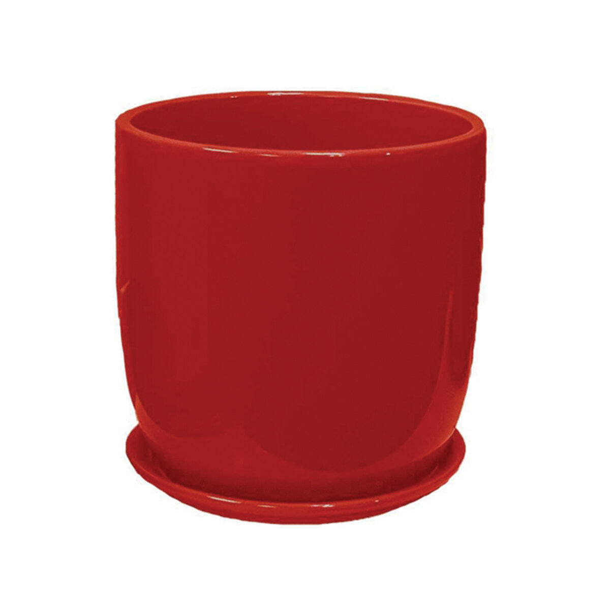 Jane 7" Ceramic Pot Red
