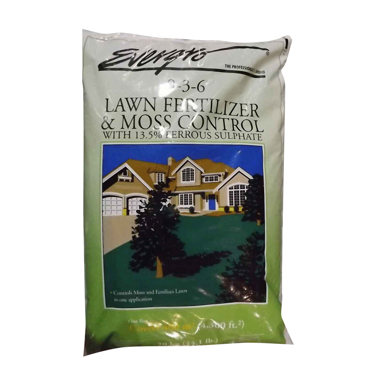 Evergro Lawn Fertilizer W/Moss Control 9-3-6 20Kg