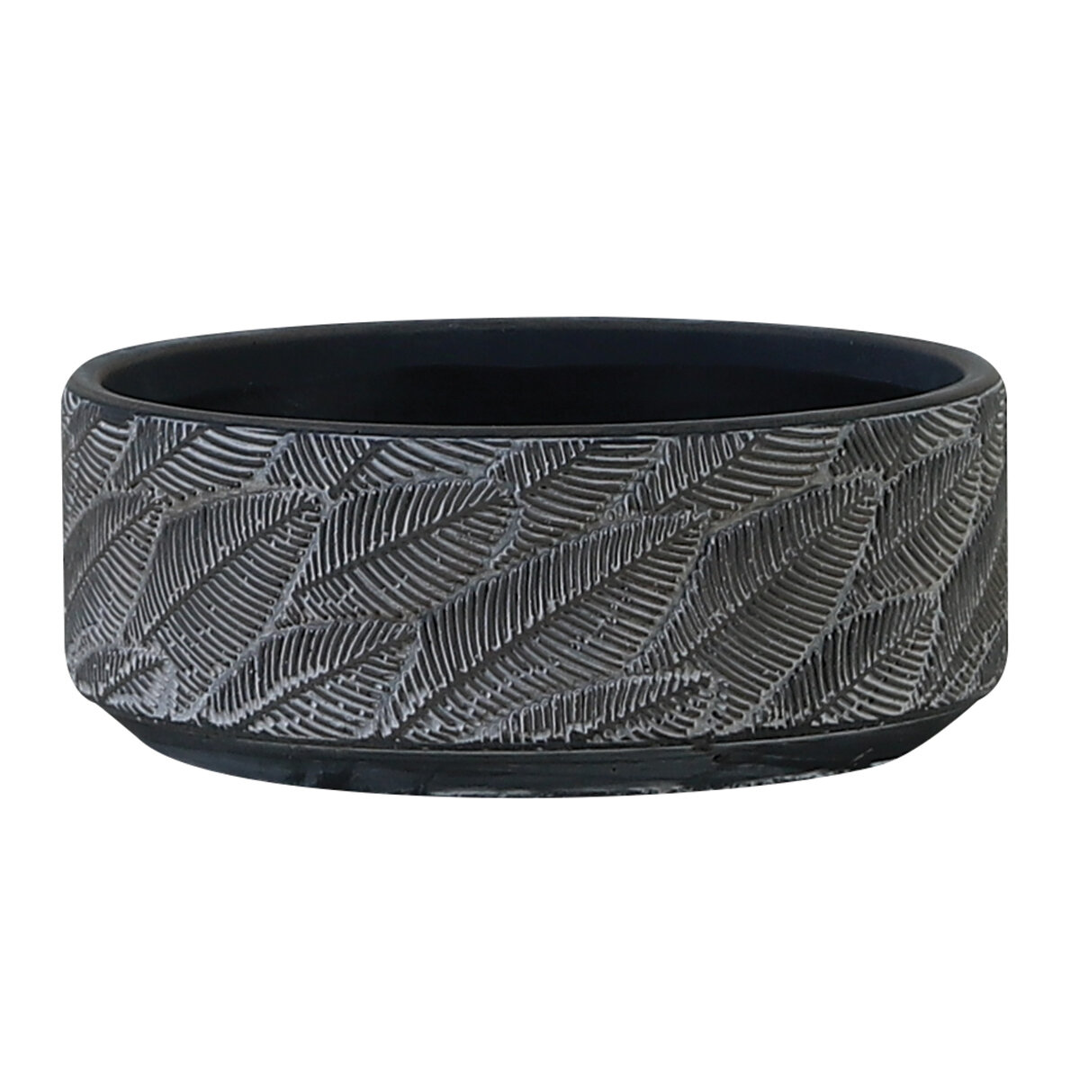 Folia Dark Cement Bowl 20x20x8 cm