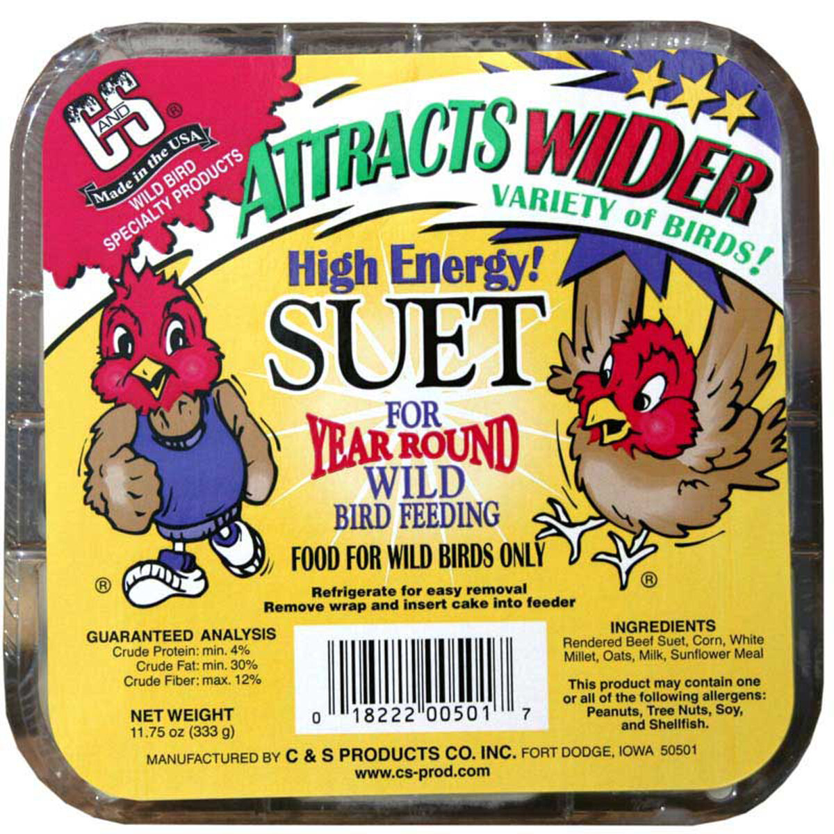 C&S High Energy Suet  11.75oz