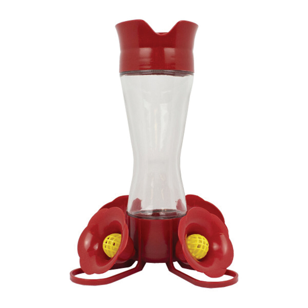 8Oz Glass Pinch Waist Hummingbird Feeder