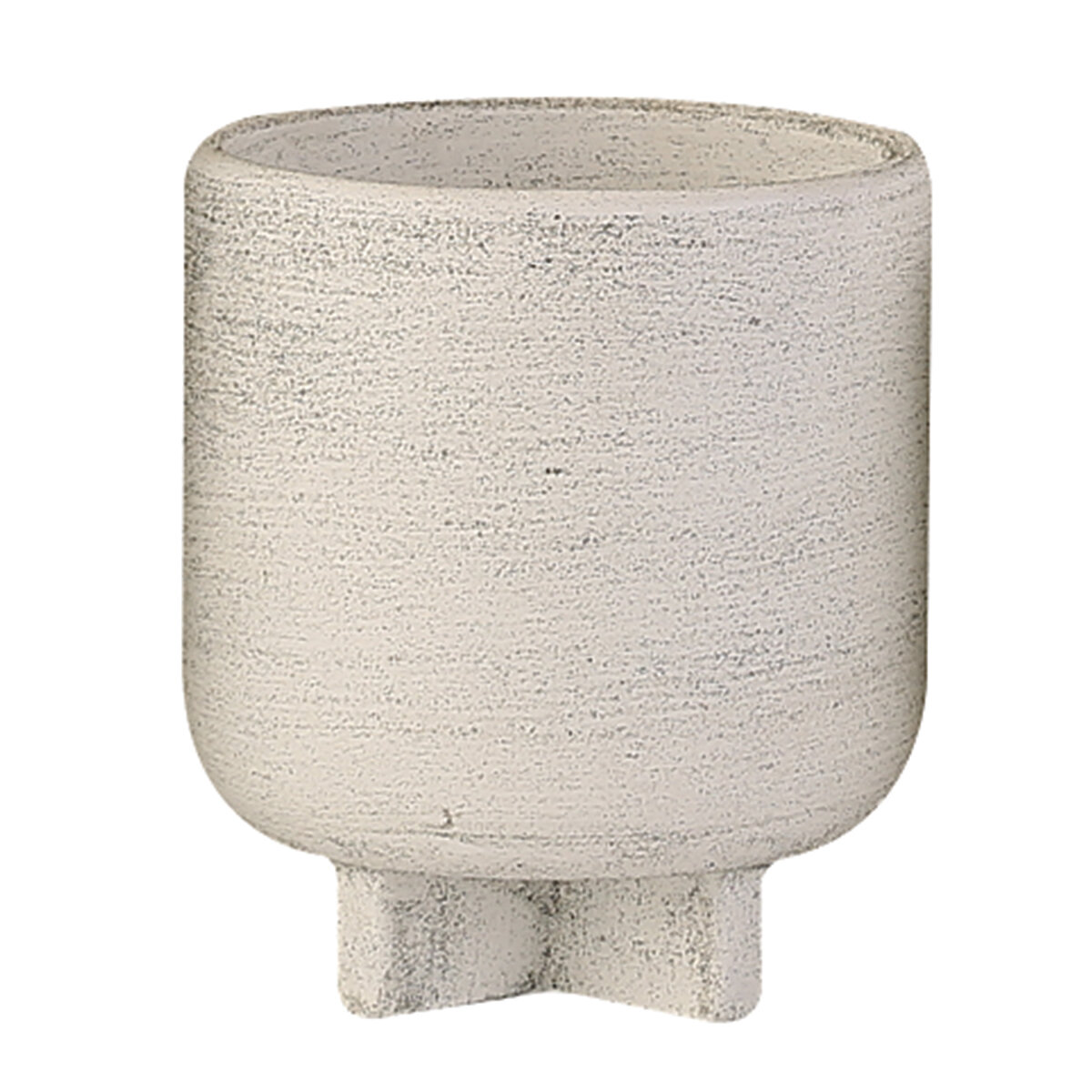 Modern Cement Planter w/ Legs 14x14x16 cm