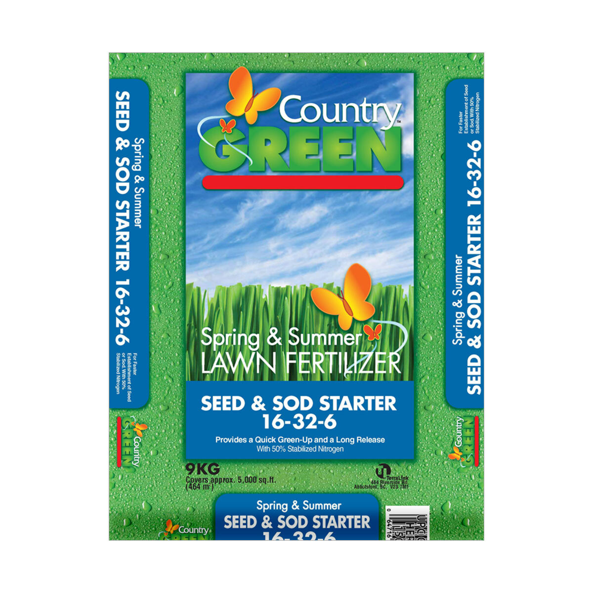 CountryGreen Seed & Sod Starter Fert 9kg
