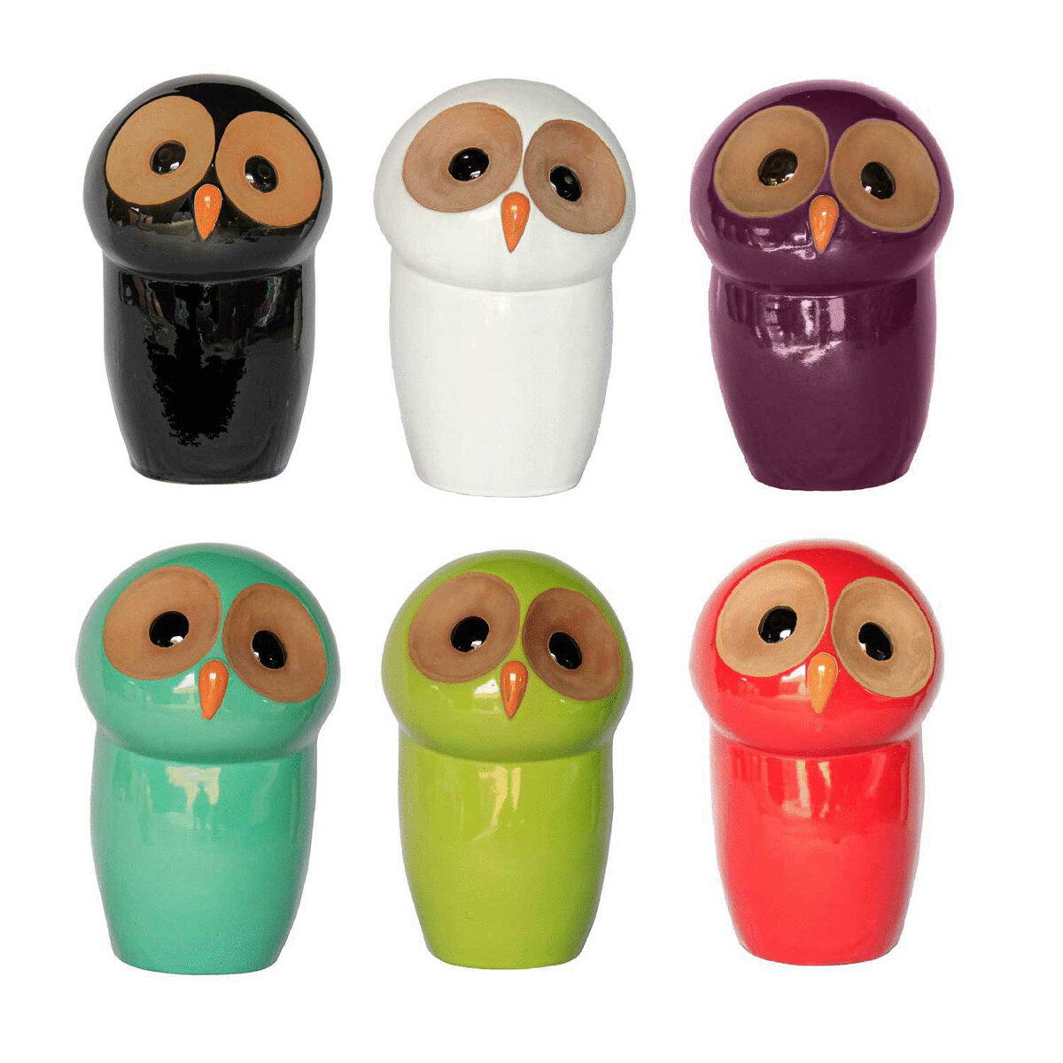 Ceramic Owl Large (Assorted Colours)
