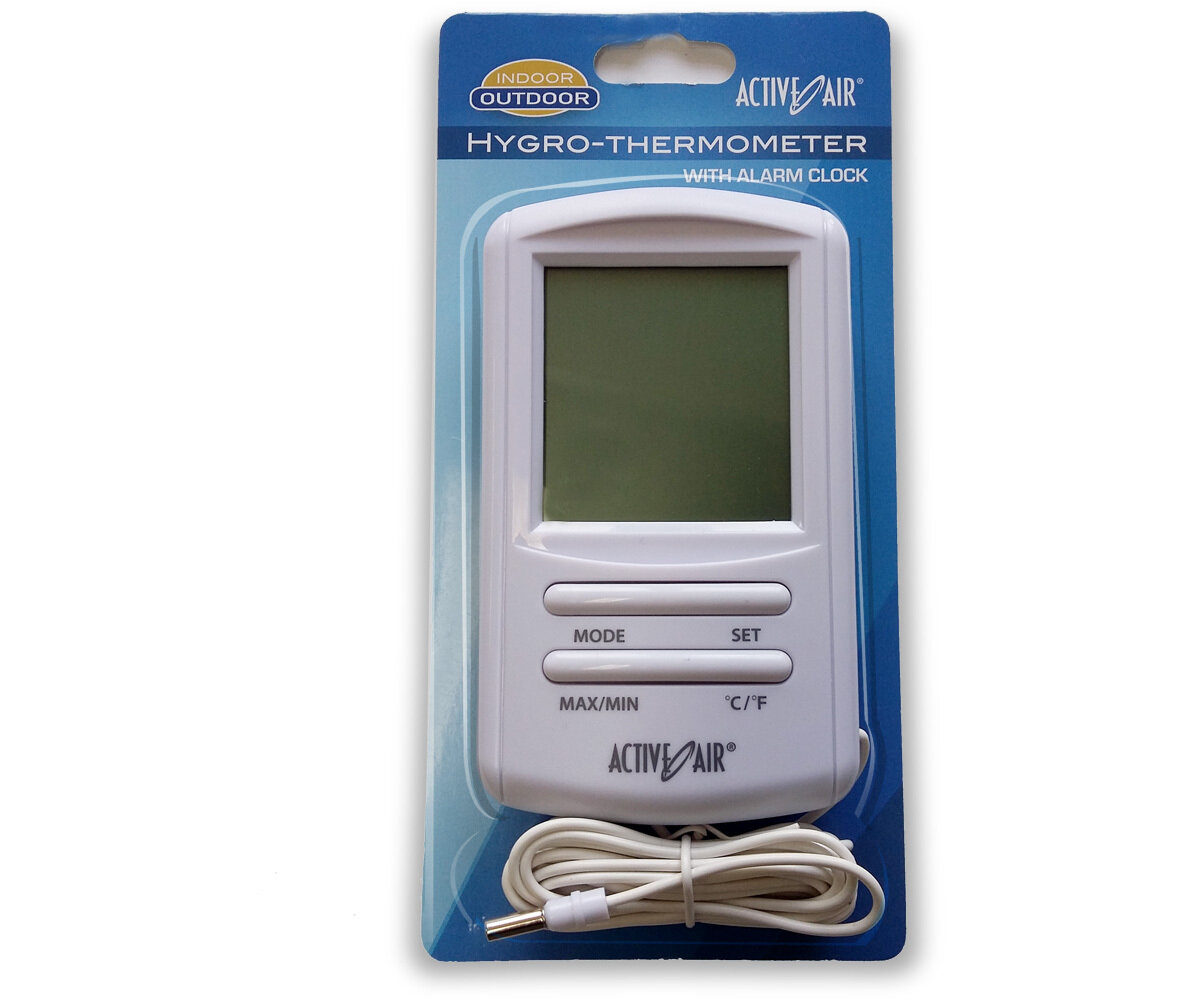 Active Air In/Out Digital Thermometer w/Hygro