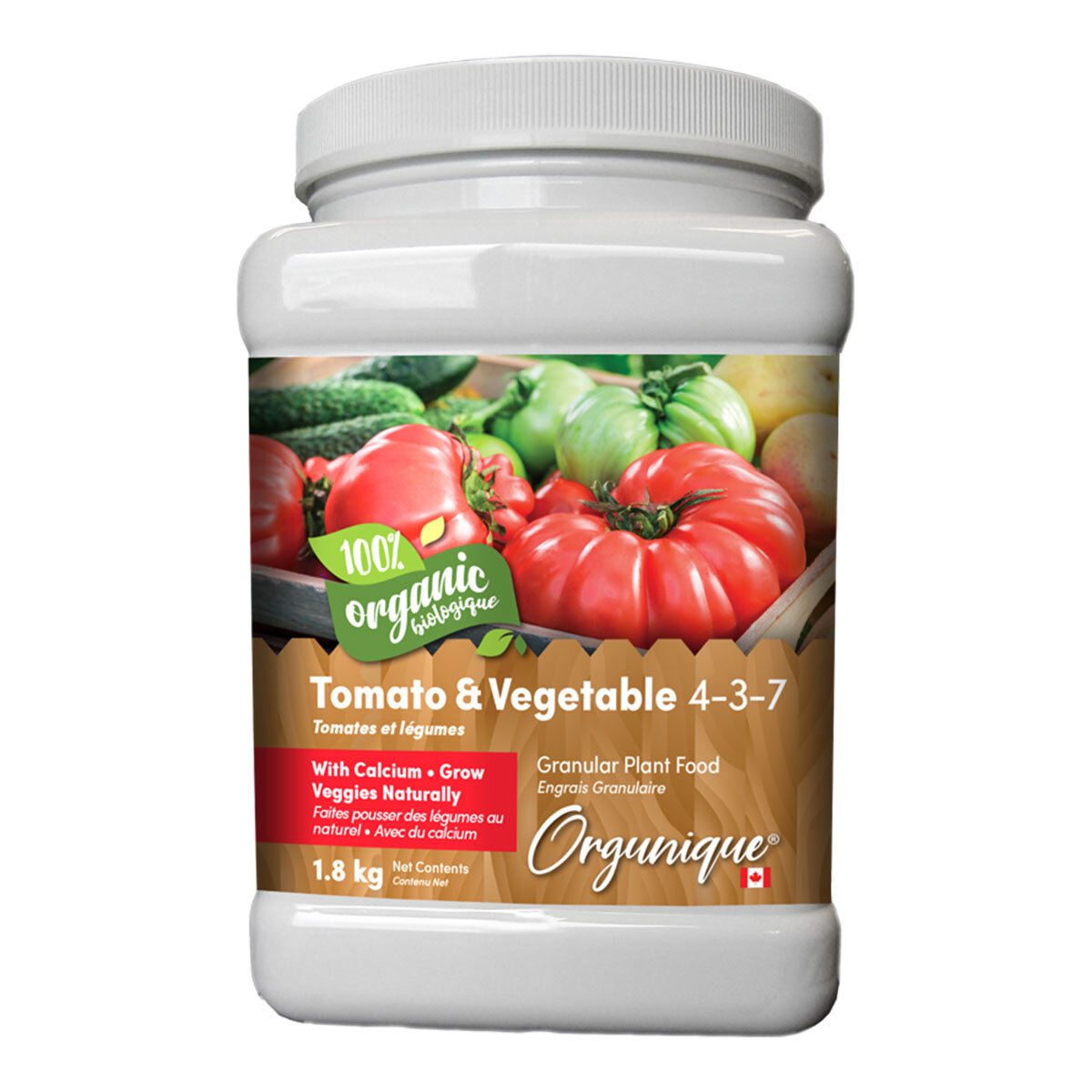 Orgunique Tomato & Vegetable   4-3-7  1.8Kg
