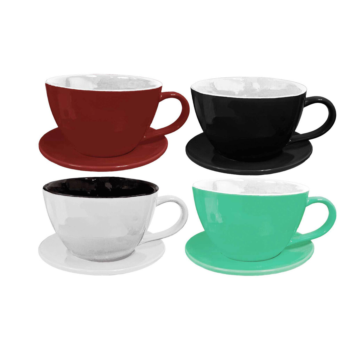 Coffee Cup Ceramic 7" Indoor Trends Assortment