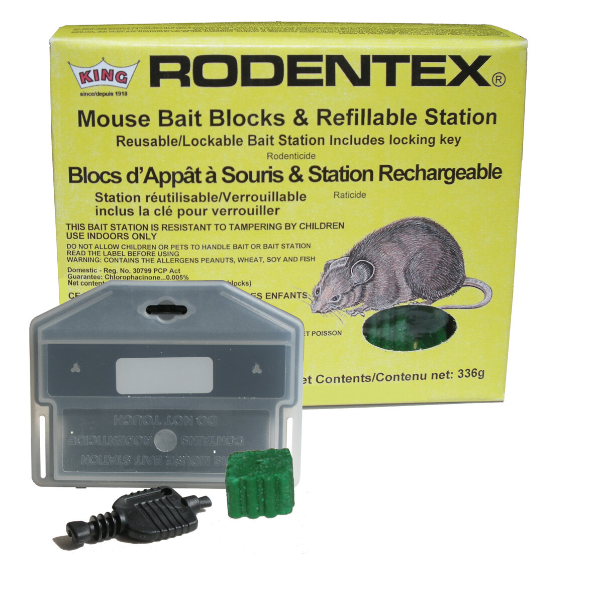 King Rodentex Mse Bait Block & Refillable Station