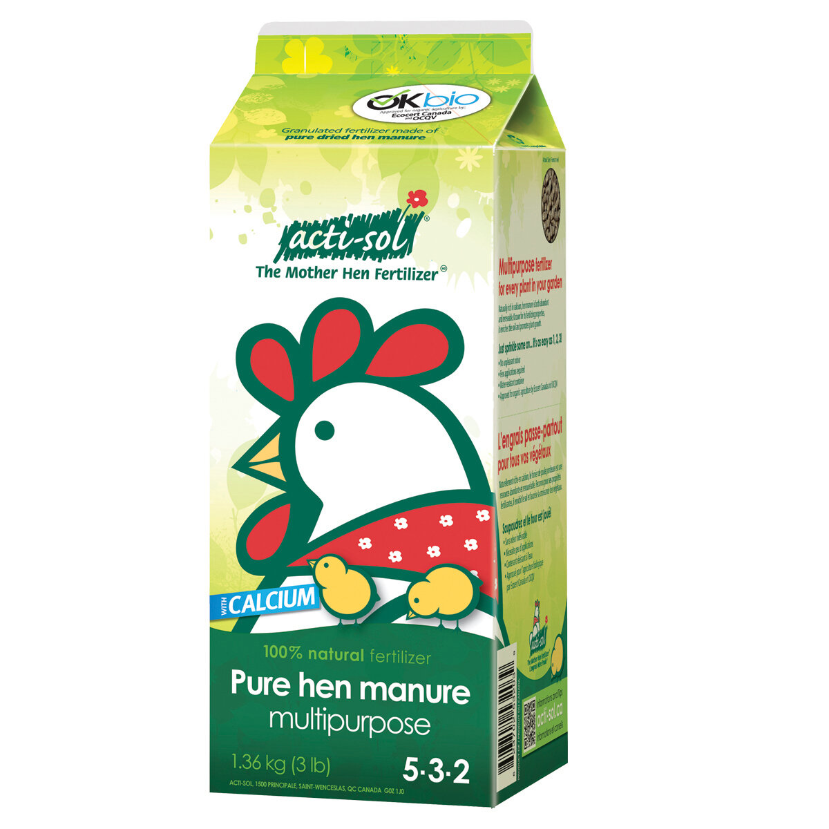 Pure hen manure multipurpose 5-3-2 1.36 kg