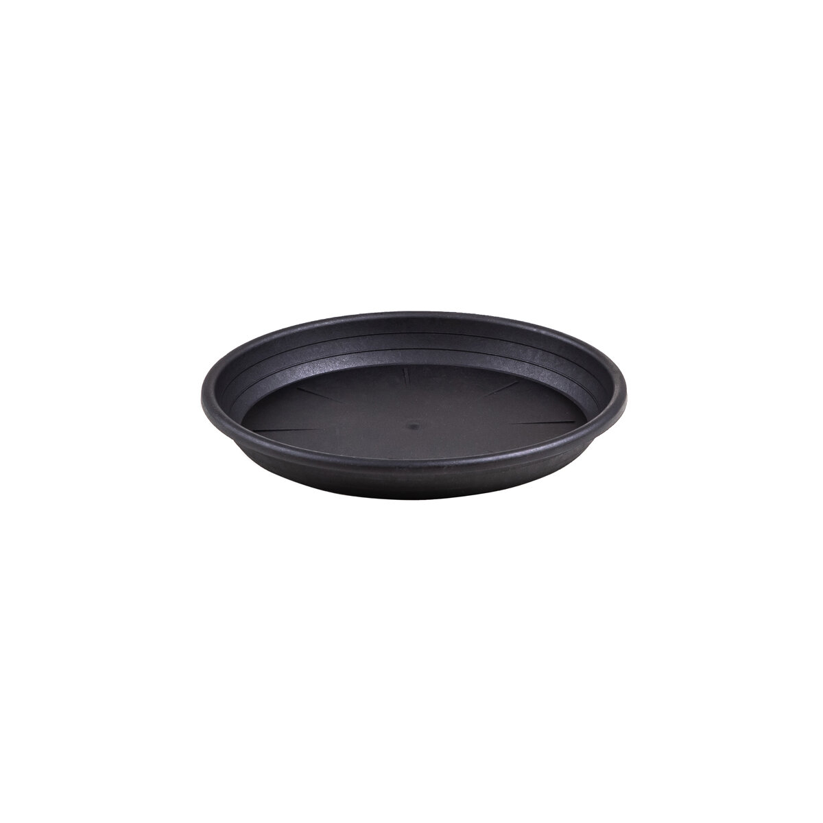 6" Round Saucer -Black