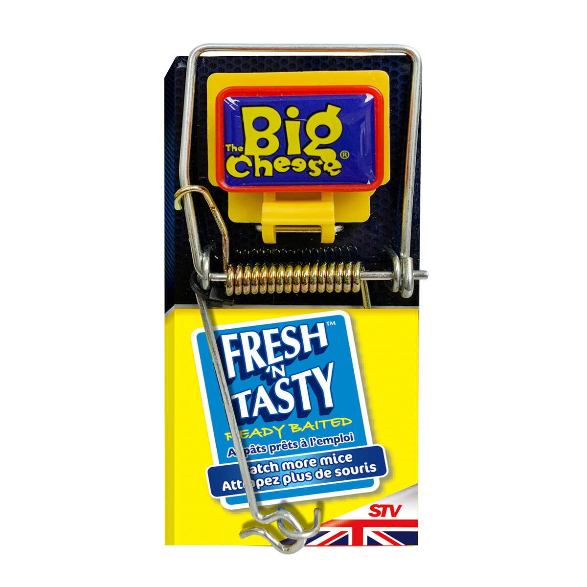 Fresh baited mouse traps, single