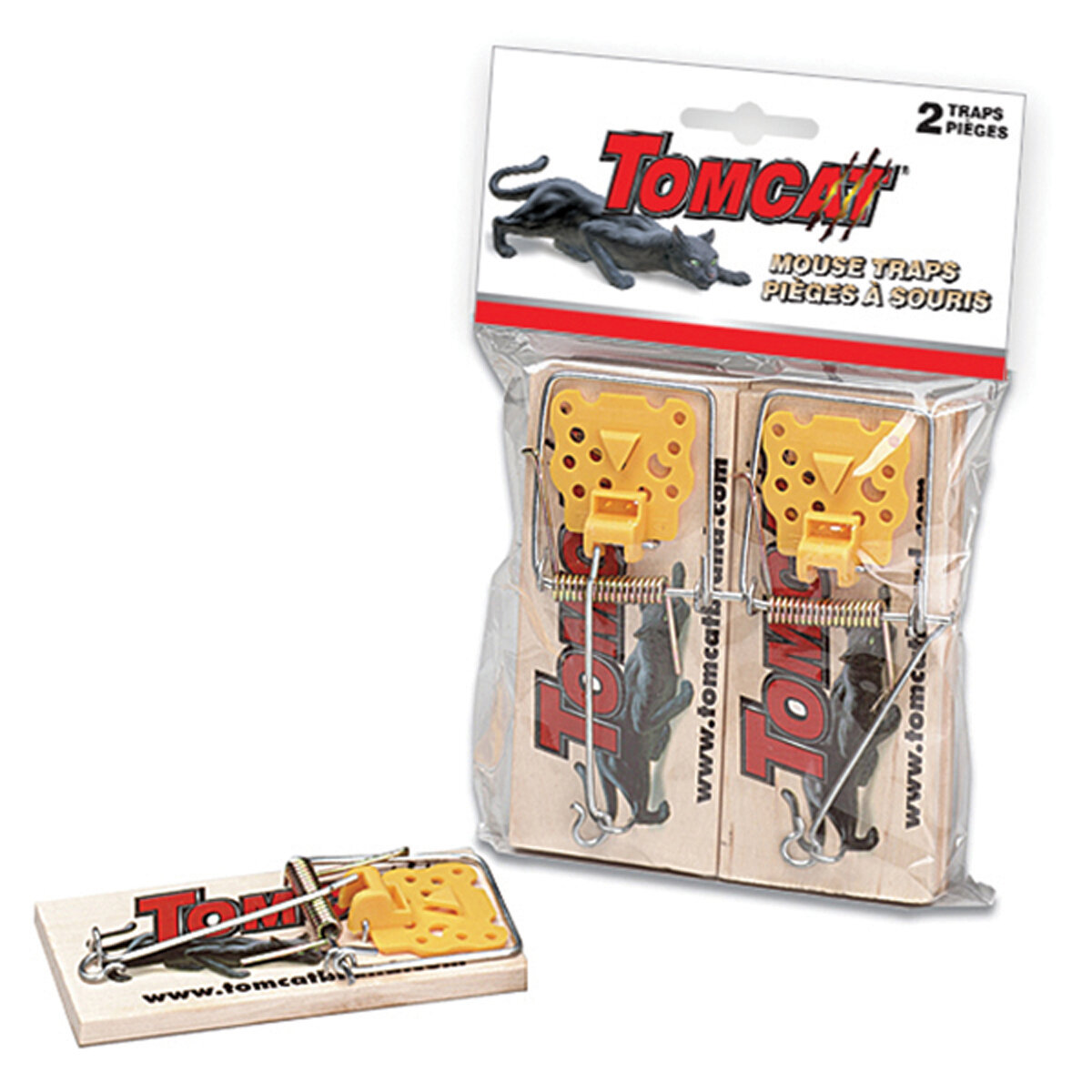 Tomcat Mouse Wood Traps 2-Pack