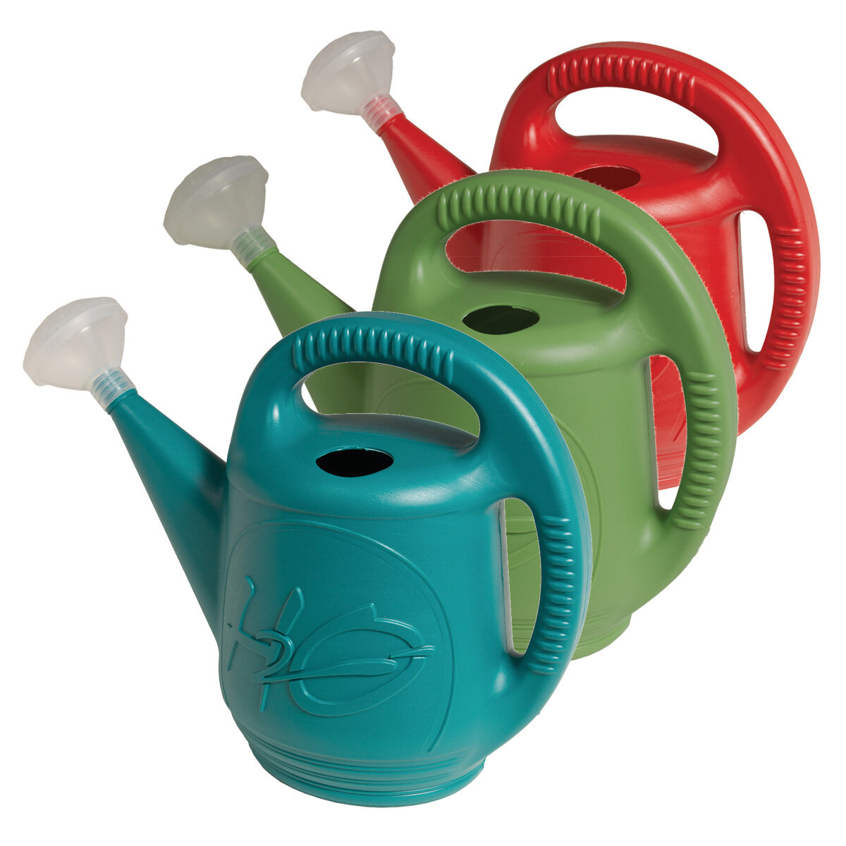 2 gal - 7.6 L H2O Watering Can Blue