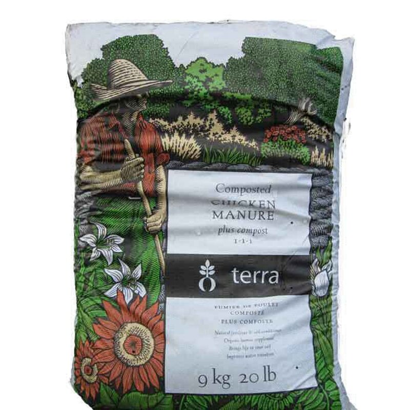 Terra Chicken Manure Plus Compost 20Lb/9.1Kg Terra Chicken Manure Plus Compost 20Lb/9.1Kg