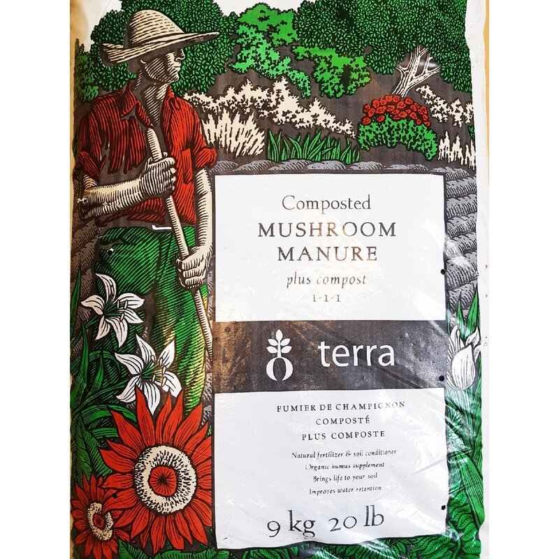 Terra Mushroom Plus Compost 20 Lb / 9.1 Kg Terra Mushroom Plus Compost 20 Lb / 9.1 Kg