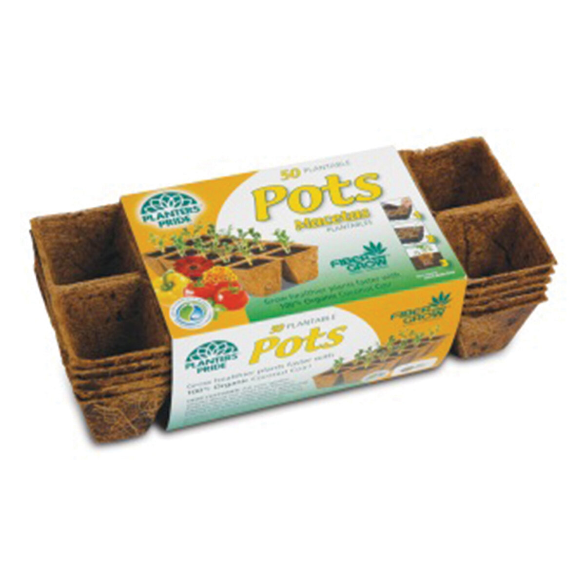 1.75" (4.45cm) Coco Coir Pot Strip Refill 50pk