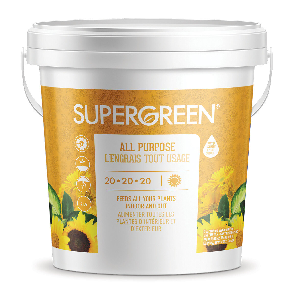 Supergreen All Purpose 20-20-20 2kg Pail
