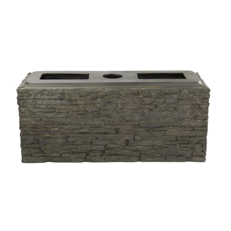 Small Straight Stacked Slate Wall Base Small Straight Stacked Slate Wall Base