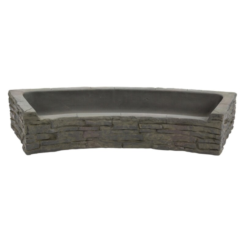 Front-Spill Curved Stacked Slate Topper Front-Spill Curved Stacked Slate Topper
