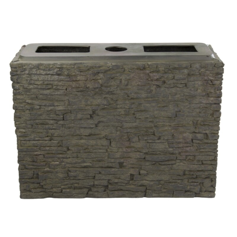 Large Straight Stacked Slate Wall Base Large Straight Stacked Slate Wall Base