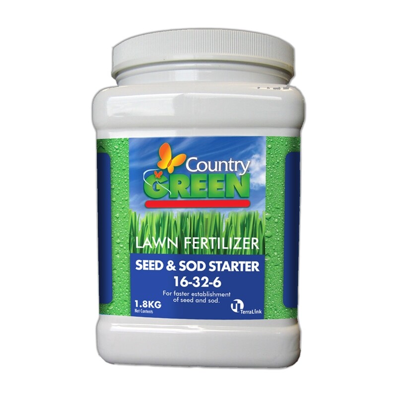 CountryGreen Seed & Sod Starter Lawn Fert 1.8Kg CountryGreen Seed & Sod Starter Lawn Fert 1.8Kg