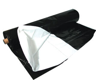 Black & White Poly, 100'x10', 4 mil Black & White Poly, 100'x10', 4 mil