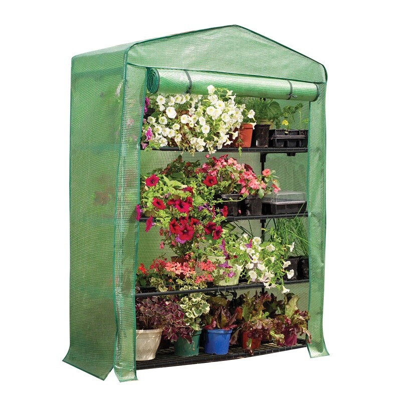 4 Tier Mini Greenhouse ExtraWide 5'3 4 Tier Mini Greenhouse ExtraWide 5'3"Hx3'11"Wx19"D
