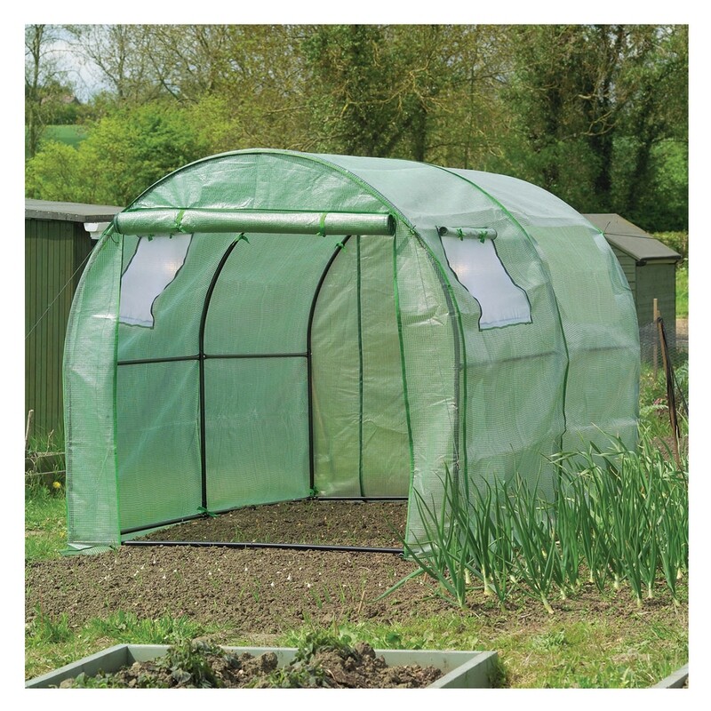 Polytunnel w/Cover and Windows 9'10 Polytunnel w/Cover and Windows 9'10"Lx6'7"Wx6'3"H
