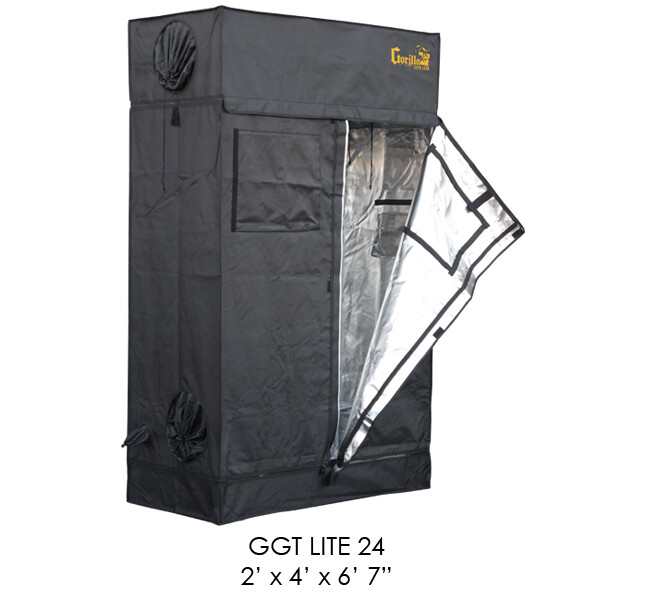 2'x4' LITE LINE Gorilla Grow Tent (No Ext Kit) 2'x4' LITE LINE Gorilla Grow Tent (No Ext Kit)