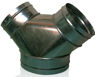 Y Connector Transition 8"x8"x8"