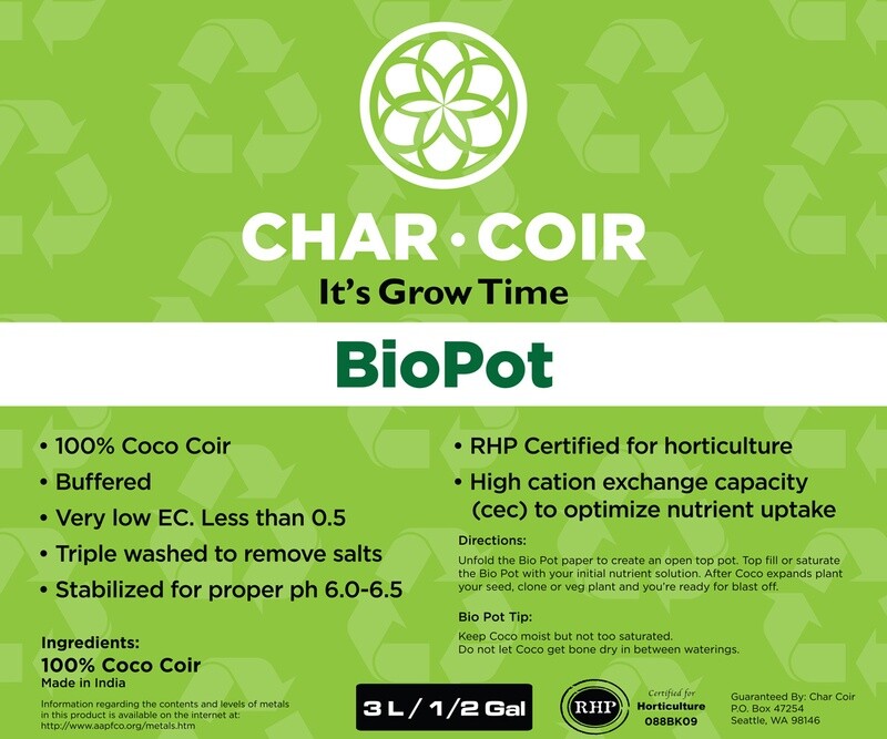 Char Coir BioPot 3 L CS (24)