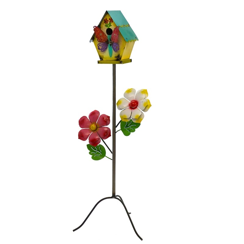 Butterfly Birdhouse On Stand