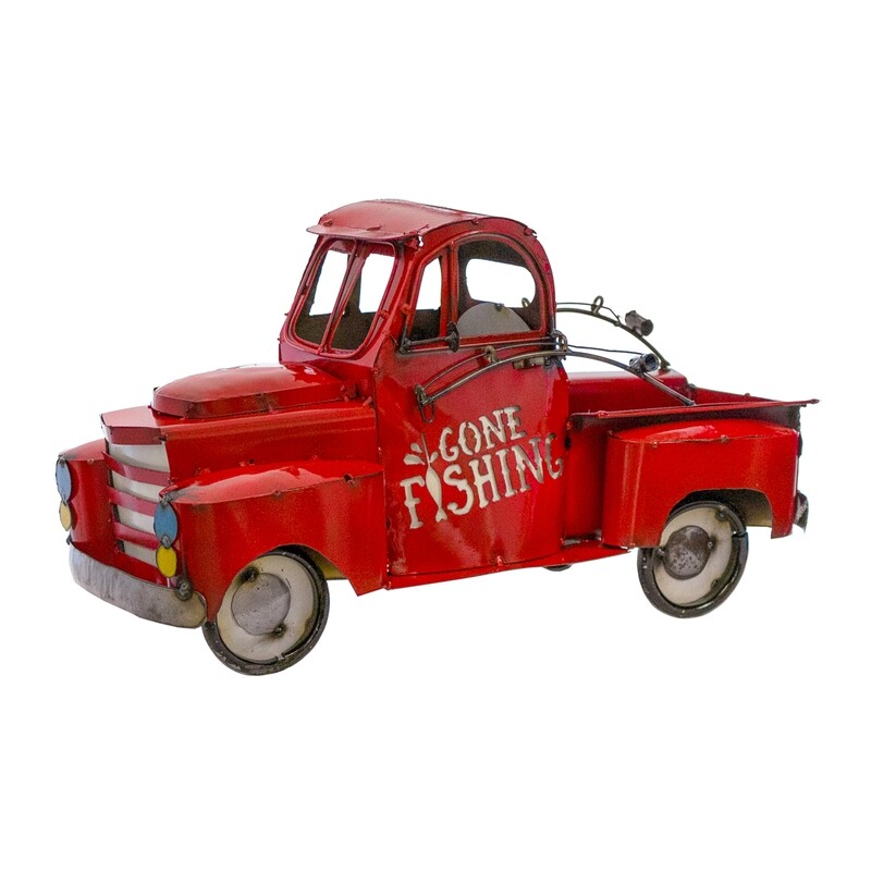Red Gone Fishing Truck