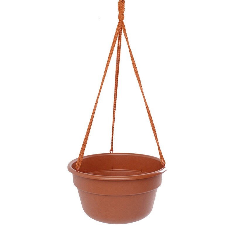 12 12" Dura Cotta Hanging Basket Terra Cotta