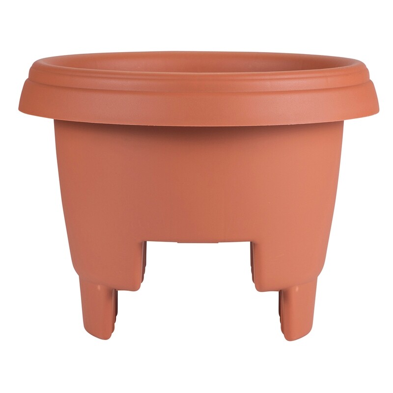 12 12" Deck Rail Planter Terra Cotta