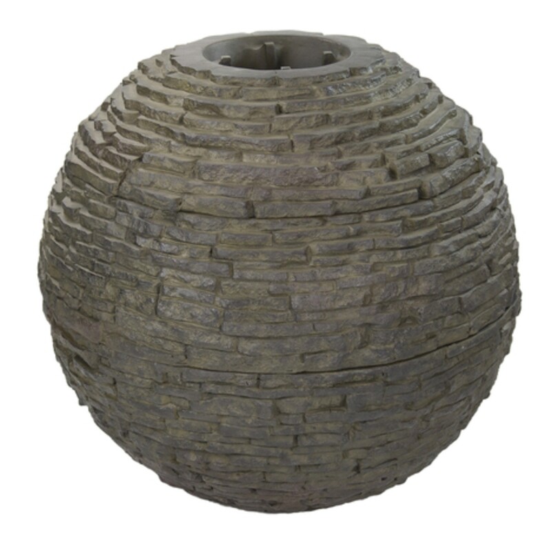 Medium Stacked Slate Sphere