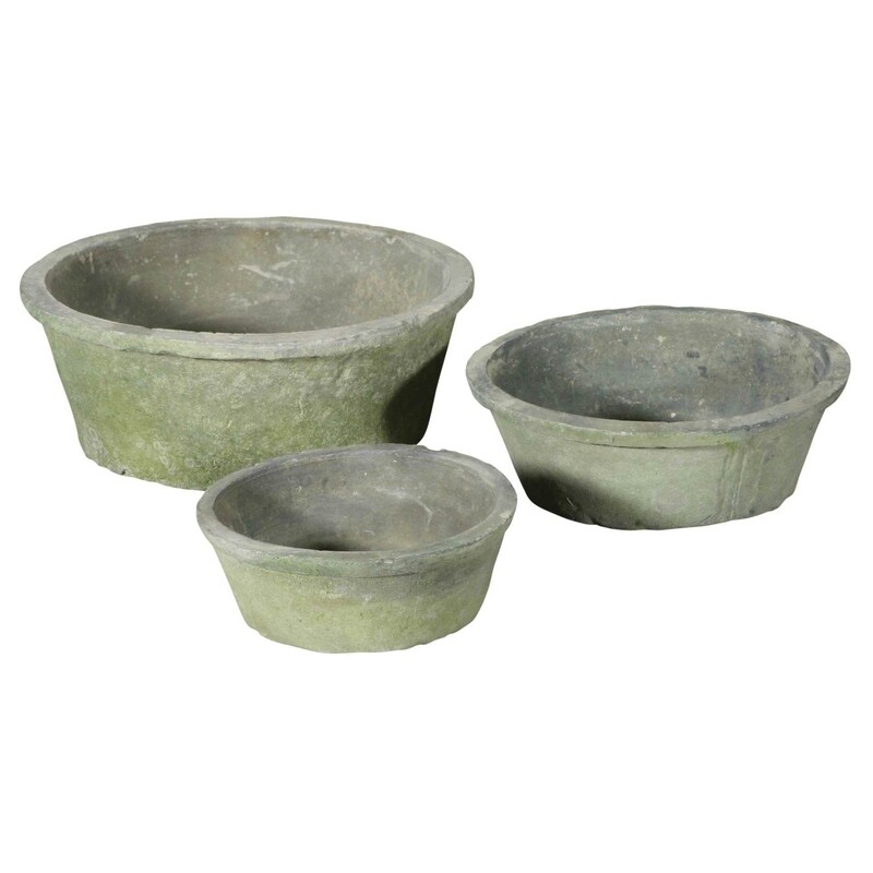 Aged Dish Planter - 8" X 3"