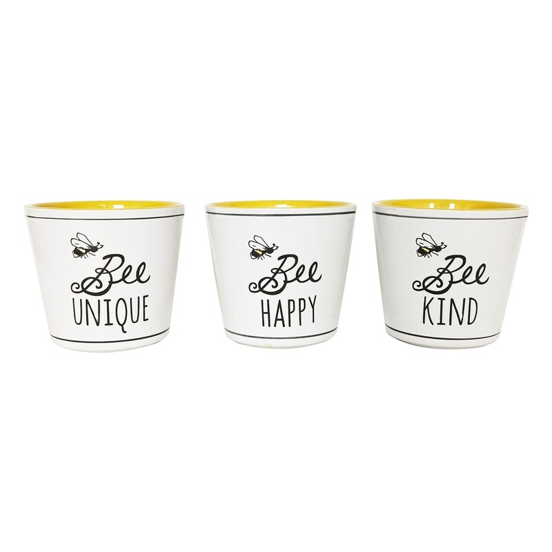 Bee Buzz Planters 5'', 3 Asst Colorus Bee Buzz Planters 5'', 3 Asst Colorus