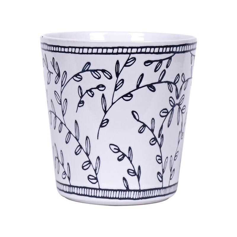 Blue Plant 6.5''  Flower Pot