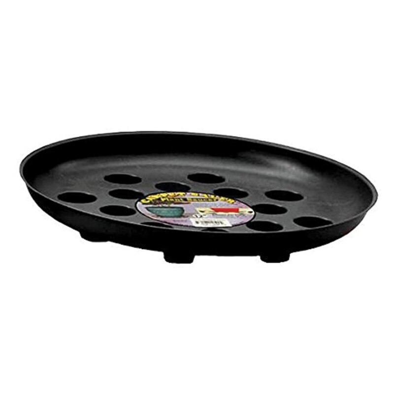 16" Black Heavy Foot Saucer