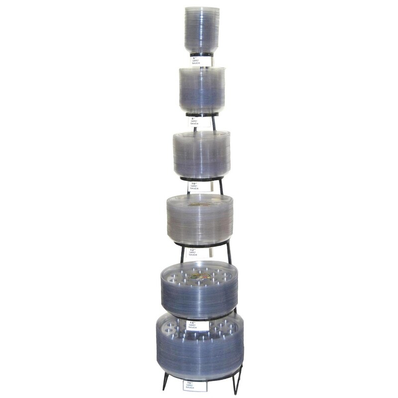 CW Metal Carpet Saver Clear 6 CW Metal Carpet Saver Clear 6"-16" DS (300pcs)
