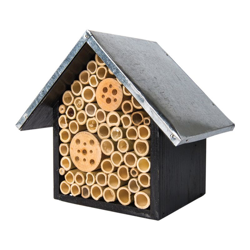 Beneficial Bug Hotel Heather Black Metal Roof Beneficial Bug Hotel Heather Black Metal Roof
