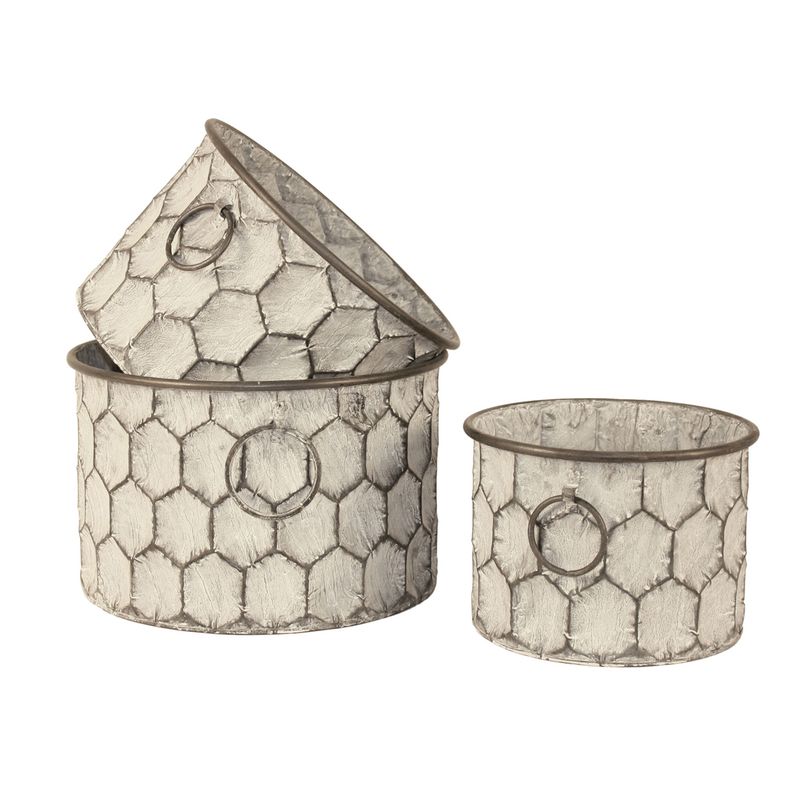 Round Honeycomb Set  Set/3