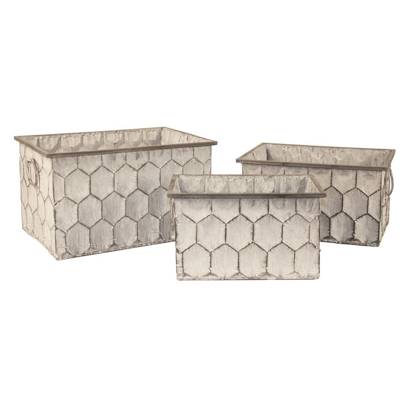 Rectangular Honeycomb Set  Set/3