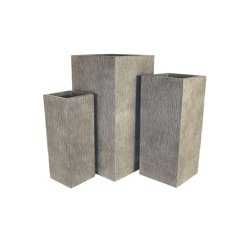 Textured Upright Planter Set Set/3 Textured Upright Planter Set Set/3